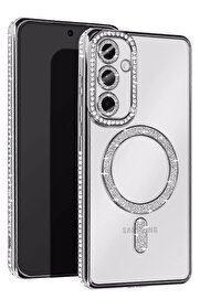 Buti̇k Lrz02 Samsung Galaxy S23 Fe Joke Si̇mli̇ Magneti̇csafe Kılıf - Gümüş