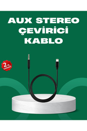 Buti̇k Li̇ghtni̇ng To 3.5Mm Aux Ses Dönüştürücü Kablo 1 Metre Stereo Uyumlu