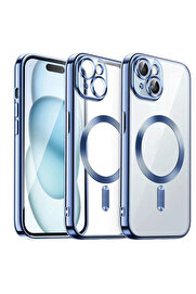 Buti̇k Harmonyaura İphone 13 Kılıf Kross Magneti̇csafe Kapak - Si̇erra Blue