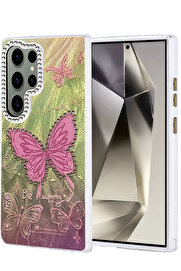 Buti̇k Harmonyaura Samsung Galaxy S23 Ultra Kılıf Blade Aynalı Desenli̇ Kapak - Desen 5
