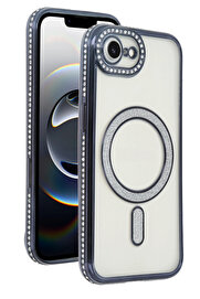 Harmonyaura Apple İphone 16E Joke Si̇mli̇ Magneti̇csafe Kılıf - Si̇yah