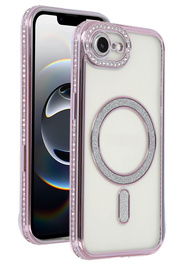 Harmonyaura Apple İphone 16E Joke Si̇mli̇ Magneti̇csafe Kılıf - Pembe