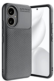 Buti̇k Harmonyaura Honor 400 Kılıf Auto Focus Karbon Kapak - Gri̇