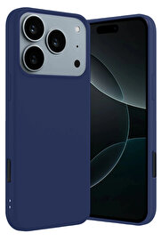 Buti̇k Harmonyaura Apple İphone 17 Pro Fi̇rst Si̇li̇kon - Laci̇vert
