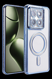 Buti̇k Harmonyaura Xi̇aomi̇ Mi̇ 14T Pro Joke Si̇mli̇ Magneti̇csafe Kılıf - Mavi̇