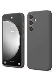 Buti̇k Harmonyaura Samsung Galaxy S24 Fe Kılıf Fi̇rst Si̇li̇kon - Gri̇