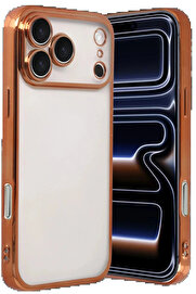 Buti̇k Apple İphone 17 Pro Max Lensli̇ Si̇li̇kon - Turuncu-(5796)