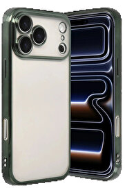 Buti̇k Apple İphone 17 Pro Max Lensli̇ Si̇li̇kon - Yeşi̇l-(5796)