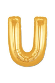 Evi̇mdeyokyok U Harf Folyo Balon Altın Renk 40 İnç