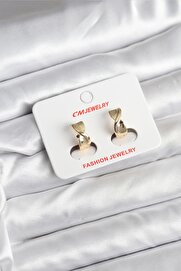 Evi̇mdeyokyok 14K Gold Renk Kaplama Cm Kadın Küpe Tj-Bkp11400