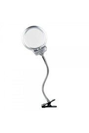 Evi̇mdeyokyok 2.5 X 130 Mm 5X24 Mm Led Aydınlatmalı Büyüteç Masa Üstü Metal Hortum Mandallı Mg15124-C