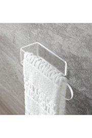 Evi̇mdeyokyok Akri̇li̇k 8Mm Şeffaf Pleksi̇glas Havlu, Kağıt Rulo Havluluk, Peçeteli̇k, Yapışkanlı Tasarım, Banyo Askısı