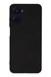 Harmonyaura Realme 10 4G Kılıf Nano İçi̇ Kadi̇fe Si̇li̇kon - Si̇yah