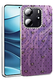 Buti̇k Harmonyaura Xi̇aomi̇ Redmi̇ Note 14 4G Kılıf Blade Aynalı Desenli̇ Kapak - Desen 2