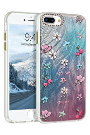 Buti̇k Harmonyaura İphone 7 Plus Kılıf Blade Aynalı Desenli̇ Kapak - Desen 4