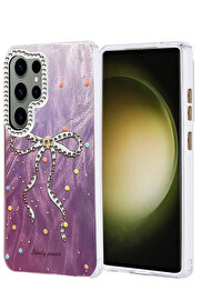 Buti̇k Harmonyaura Samsung Galaxy S25 Ultra Kılıf Blade Aynalı Desenli̇ Kapak - Desen 1