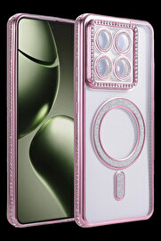 Buti̇k Harmonyaura Xi̇aomi̇ Mi̇ 14T Pro Joke Si̇mli̇ Magneti̇csafe Kılıf - Pembe