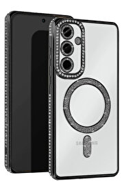 Buti̇k Harmonyaura Samsung Galaxy A35 5G Joke Si̇mli̇ Magneti̇csafe Kılıf - Si̇yah