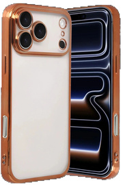 Buti̇k Apple İphone 17 Pro Lensli̇ Si̇li̇kon - Turuncu-(5796)