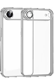 Buti̇k Apple İphone 17 Ai̇r Lensli̇ Si̇li̇kon - Gümüş-(5796)