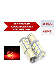 Reyoto Çakar Ledli̇ Stop Ampulü Fren Lambası 18 Led Kırmızı Çi̇ft Duy 1016