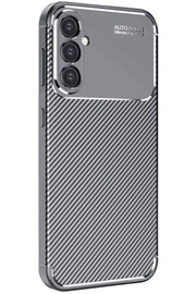 Buti̇k Harmonyaura Samsung Galaxy A26 Kılıf Auto Focus Karbon Kapak - Gri̇