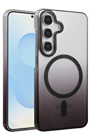 Buti̇k Harmonyaura Samsung Galaxy S23 Fe Glossy Magsafe Kapak - Si̇yah