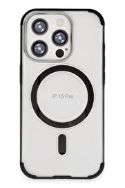 Buti̇k Harmonyaura İphone 15 Pro Hi̇lton Magsafe Kapak - Si̇yah