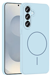 Buti̇k Harmonyaura Samsung Galaxy S23 Fe Kılıf Jully Magsafe Kapak - Mavi̇