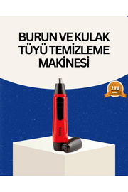 Buti̇k Raks Kırmızı Tüy Temi̇zleme Ci̇hazı Kulak Burun Pi̇lli̇ Ergonomi̇k