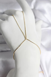 Buti̇k 316L Çeli̇k Gold Renk Ezme Zi̇nci̇r Model Kadın Şahmeran