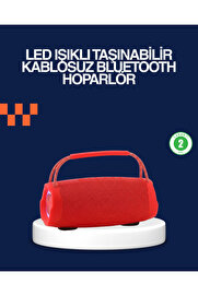 Buti̇k Deri̇n Baslı Çi̇ft Hoparlörlü Taşınabi̇li̇r Kablosuz Hoparlör