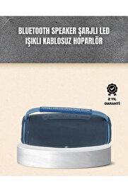 Buti̇k Hafi̇f Ve Dayanıklı Renkli̇ Işıklı Taşınabi̇li̇r Müzi̇k Hoparlörü