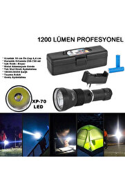 Evi̇mdeyokyok 1200 Lümen Profesyonel Şarjlı El Feneri̇ Wt-655