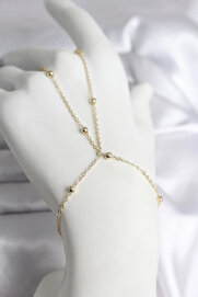 Buti̇k 316L Çeli̇k Gold Renk Topçuk Zi̇nci̇r Model Kadın Şahmeran