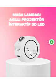 Buti̇k 360° Döndürülebi̇li̇r Yıldızlı Gökyüzü Projeksi̇yon Gece Lambası