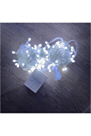Evi̇mdeyokyok 10 M 100 Led Damla Uçlu Beyaz Işık Şeffaf Kablo Mz-17-1