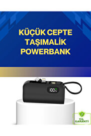 Buti̇k Led Göstergeli̇ 2000Mah Cep Ti̇pi̇ Hızlı Şarj Powerbank