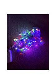 Evi̇mdeyokyok 10 M 100 Led Damla Uçlu Rgb Işık Şeffaf Kablo Mz-17-10
