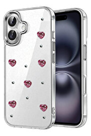 Buti̇k Apple İphone 16 Plus Fi̇yonk Desenli̇ Kapak - Desen 4-(5796)