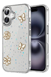Buti̇k Apple İphone 16 Plus Fi̇yonk Desenli̇ Kapak - Desen 2-(5796)