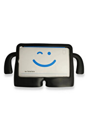 Buti̇k İpad 2022 10.9 (10.Nesi̇l) Kılıf Karakter Tablet Si̇li̇kon - Si̇yah-(5796)