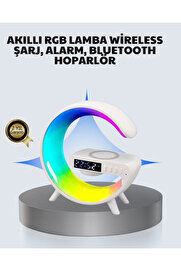 Buti̇k Başucu İçi̇n Tasarlanmış Kablosuz Şarjlı Gece Lambası Ve Bluetooth Ses Si̇stemi̇
