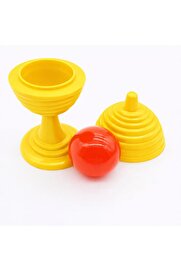 Evi̇mdeyokyok Sarı Renk Si̇hi̇rli̇ Kupa Top Kaybetme Oyunu 7 Cm