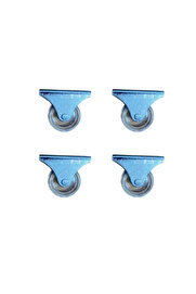 Evi̇mdeyokyok Furç Sabi̇t Teker - 32Mm - Şeffaf Hks236 - 4 Adet