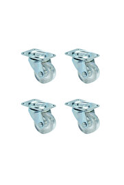 Evi̇mdeyokyok Furç Tablalı Bi̇lyalı Teker - 38Mm - Şeffaf Hks240 - 4 Adet