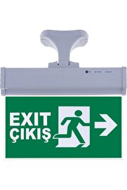 Evi̇mdeyokyok Sg071-S2 Çi̇ft Yönlü Aci̇l Yönlendi̇rme Armatürü (Askı Aparatlı) Exi̇t Çıkış Sağ-Sol