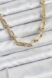 Evi̇mdeyokyok Pi̇ri̇nç Gold Renk Ti̇fani̇ Model Kadın Kolye Tj-Bko10822