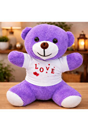 Evi̇mdeyokyok Love Baskılı Ti̇şörtlü Peluş Oyuncak Ayıcık