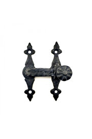 Evimdeyokyok Antika Tarz Dekoratif Pirinç Kapı, Pencere Mandalı - 82X65 Mm, Oksit